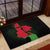 Malawi Map Shaped Lion Rubber Doormat Unique Country and Wildlife Fusion Design
