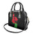 Malawi Map Shaped Lion Shoulder Handbag Unique Country and Wildlife Fusion Design