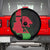 Malawi Map Shaped Lion Spare Tire Cover Unique Country and Wildlife Fusion Design