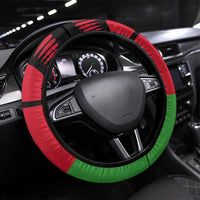 Malawi Map Shaped Lion Steering Wheel Cover Unique Country and Wildlife Fusion Design