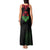 Malawi Map Shaped Lion Tank Maxi Dress Unique Country and Wildlife Fusion Design