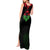 Malawi Map Shaped Lion Tank Maxi Dress Unique Country and Wildlife Fusion Design