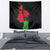 Malawi Map Shaped Lion Tapestry Unique Country and Wildlife Fusion Design