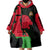 Malawi Map Shaped Lion Wearable Blanket Hoodie Unique Country and Wildlife Fusion Design