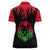 Malawi Map Shaped Lion Women Polo Shirt Unique Country and Wildlife Fusion Design