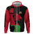 Malawi Map Shaped Lion Zip Hoodie Unique Country and Wildlife Fusion Design
