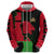 Malawi Map Shaped Lion Zip Hoodie Unique Country and Wildlife Fusion Design