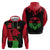 Malawi Map Shaped Lion Zip Hoodie Unique Country and Wildlife Fusion Design