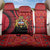 Malawi Patterns Back Car Seat Cover Blended with Flag Colors & National Emblem - Cultural Fusion Design