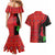 Malawi Patterns Couples Matching Mermaid Dress and Hawaiian Shirt Blended with Flag Colors & National Emblem - Cultural Fusion Design