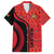 Malawi Patterns Family Matching Off Shoulder Maxi Dress and Hawaiian Shirt Blended with Flag Colors & National Emblem - Cultural Fusion Design