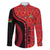 Malawi Patterns Family Matching Summer Maxi Dress and Hawaiian Shirt Blended with Flag Colors & National Emblem - Cultural Fusion Design
