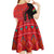 Malawi Patterns Kid Short Sleeve Dress Blended with Flag Colors & National Emblem - Cultural Fusion Design