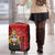 Malawi Patterns Luggage Cover Blended with Flag Colors & National Emblem - Cultural Fusion Design