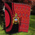 Malawi Patterns Quilt Blended with Flag Colors & National Emblem - Cultural Fusion Design