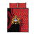 Malawi Patterns Quilt Bed Set Blended with Flag Colors & National Emblem - Cultural Fusion Design