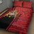 Malawi Patterns Quilt Bed Set Blended with Flag Colors & National Emblem - Cultural Fusion Design