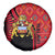 Malawi Patterns Spare Tire Cover Blended with Flag Colors & National Emblem - Cultural Fusion Design