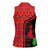 Malawi Patterns Women Sleeveless Polo Shirt Blended with Flag Colors & National Emblem - Cultural Fusion Design