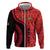 Malawi Patterns Zip Hoodie Blended with Flag Colors & National Emblem - Cultural Fusion Design