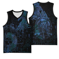 Odin Norse Mythology Basketball Jersey Viking Rune Art Style