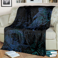 Odin Norse Mythology Blanket Viking Rune Art Style