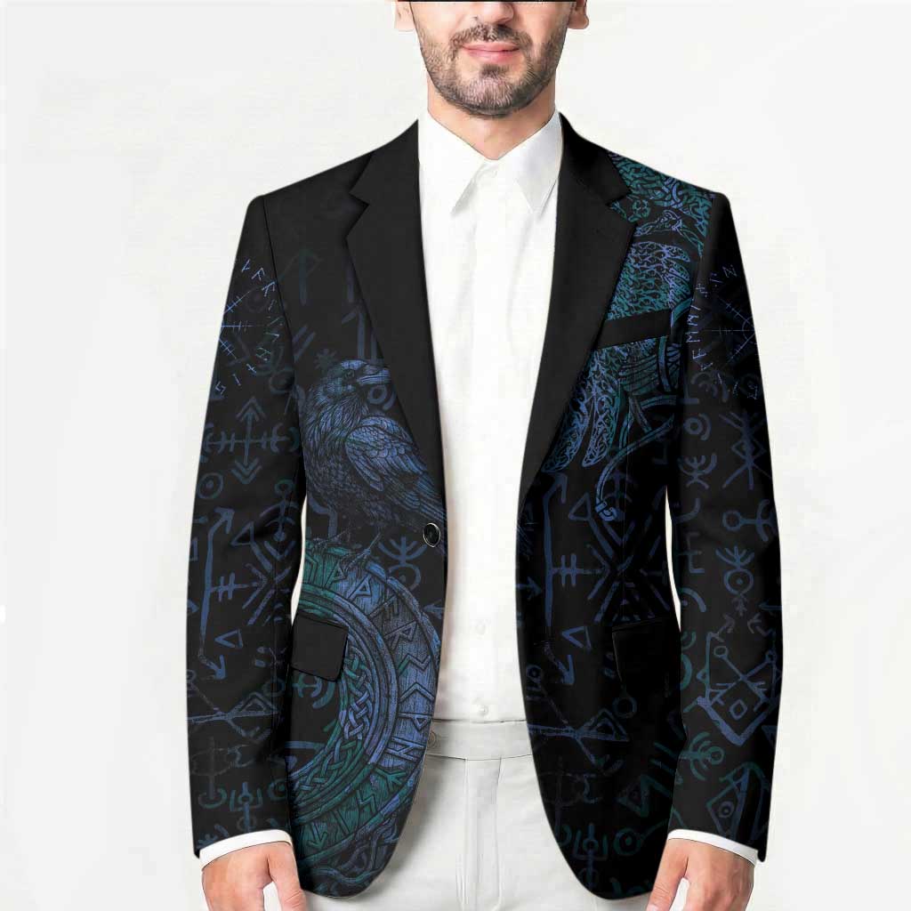 Odin Norse Mythology Blazer Viking Rune Art Style