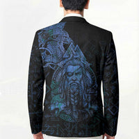 Odin Norse Mythology Blazer Viking Rune Art Style