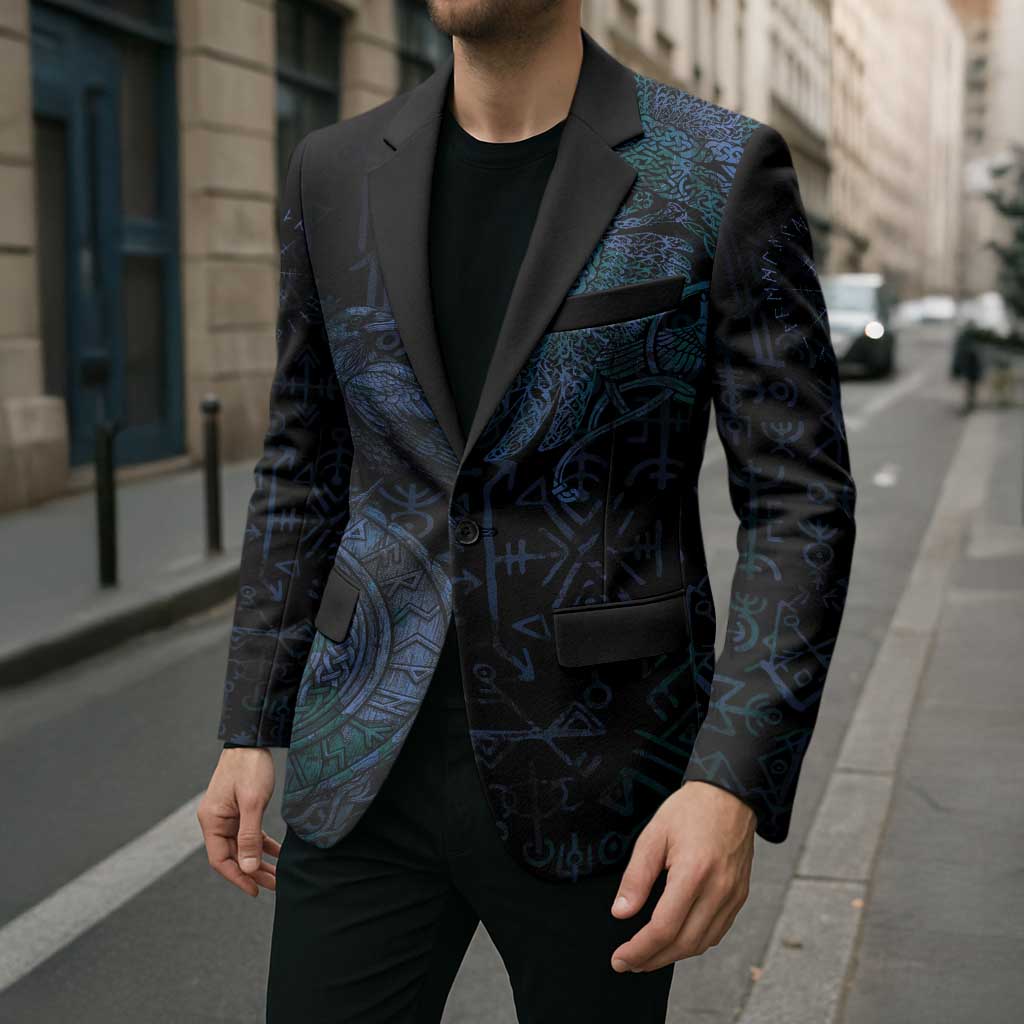 Odin Norse Mythology Blazer Viking Rune Art Style