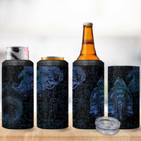 Odin Norse Mythology 4 in 1 Can Cooler Tumbler Viking Rune Art Style