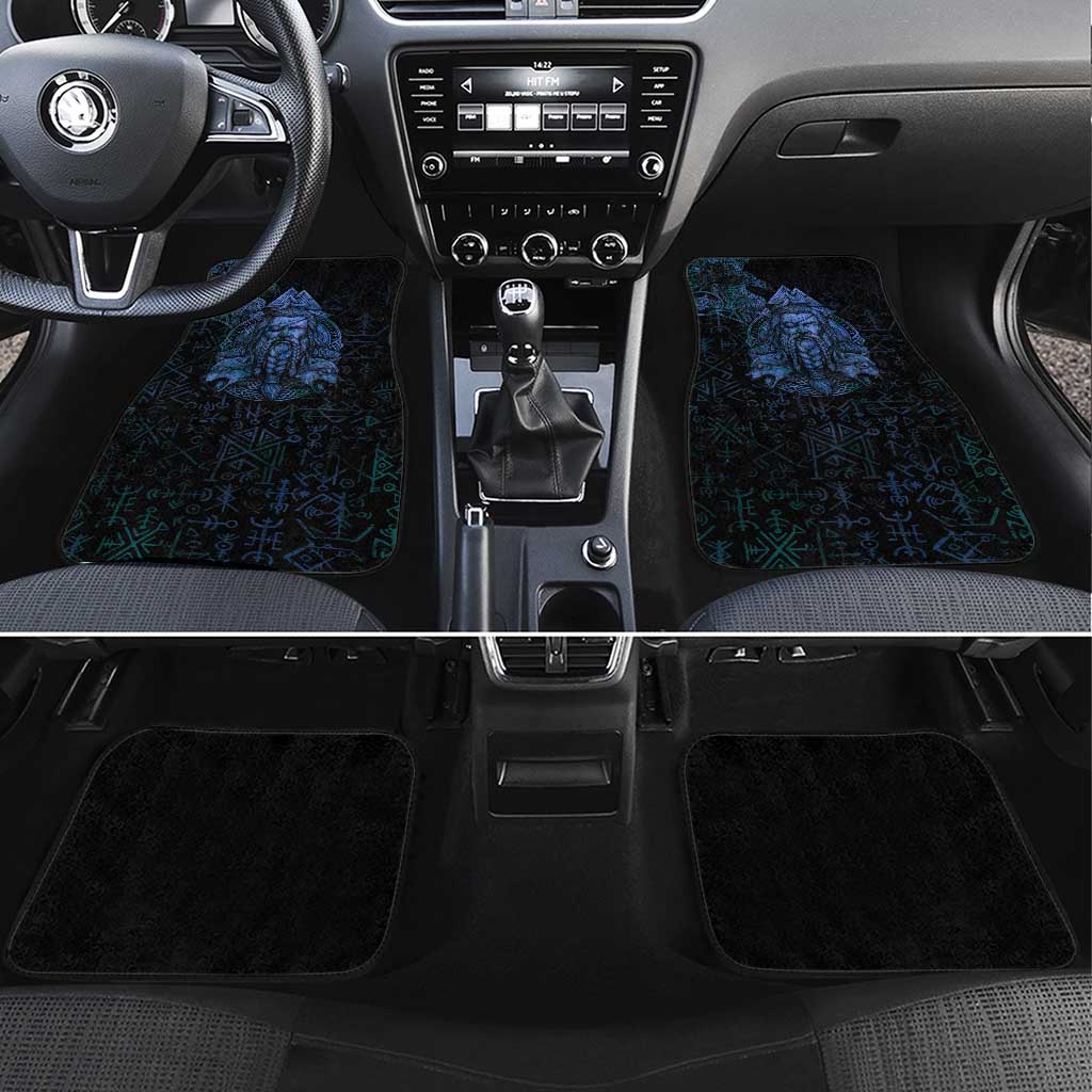 Odin Norse Mythology Car Mats Viking Rune Art Style