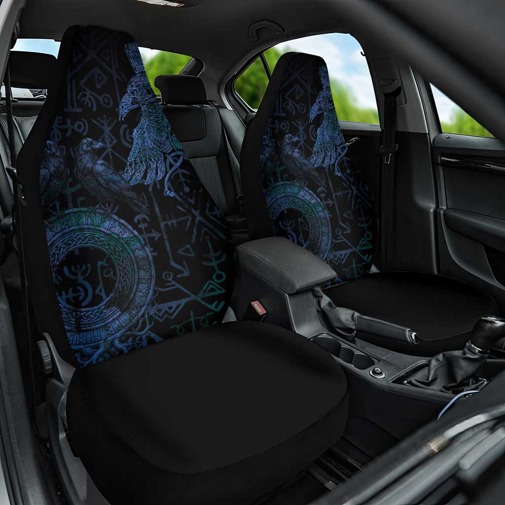 Odin Norse Mythology Car Seat Cover Viking Rune Art Style