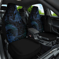 Odin Norse Mythology Car Seat Cover Viking Rune Art Style