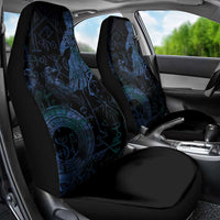Odin Norse Mythology Car Seat Cover Viking Rune Art Style