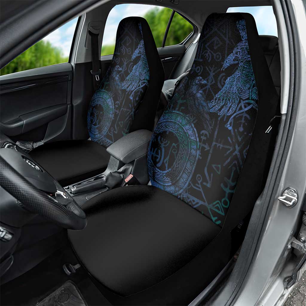 Odin Norse Mythology Car Seat Cover Viking Rune Art Style