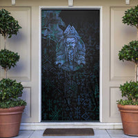 Odin Norse Mythology Door Cover Viking Rune Art Style