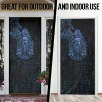 Odin Norse Mythology Door Cover Viking Rune Art Style
