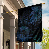 Odin Norse Mythology Garden Flag Viking Rune Art Style