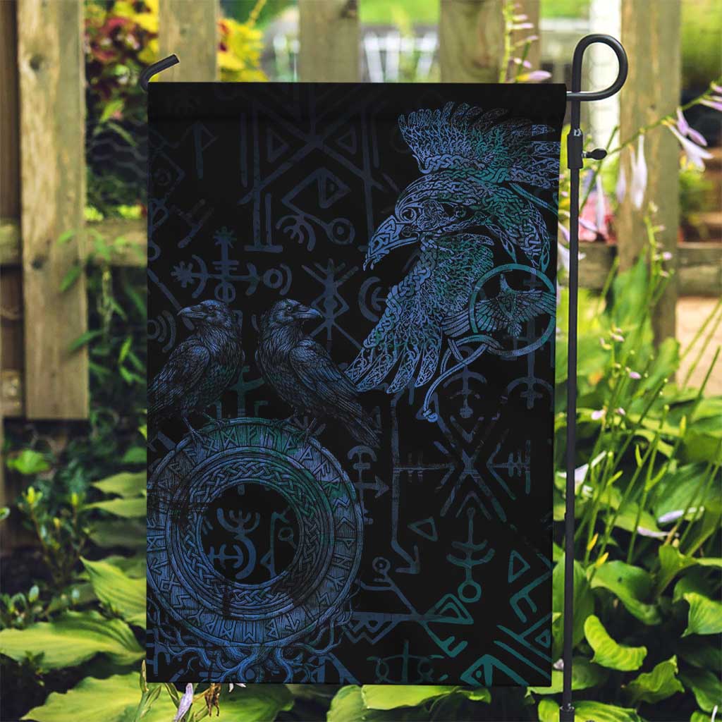 Odin Norse Mythology Garden Flag Viking Rune Art Style