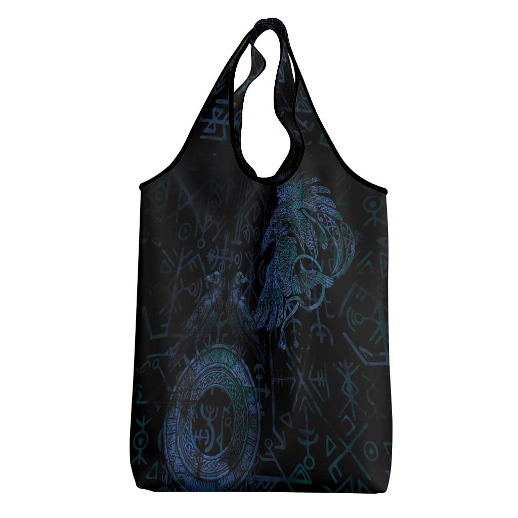 Odin Norse Mythology Grocery Bag Viking Rune Art Style