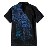 Odin Norse Mythology Hawaiian Shirt Viking Rune Art Style