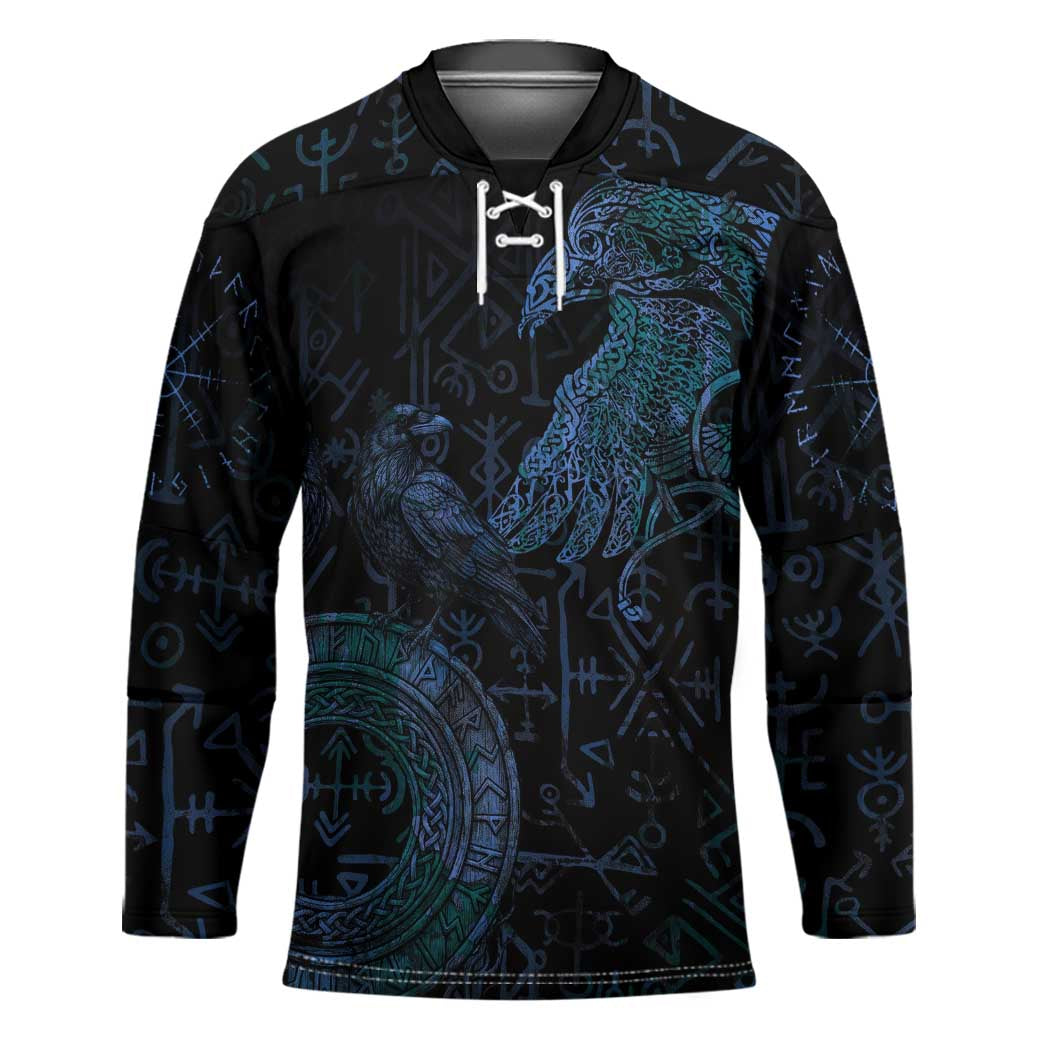 Odin Norse Mythology Hockey Jersey Viking Rune Art Style