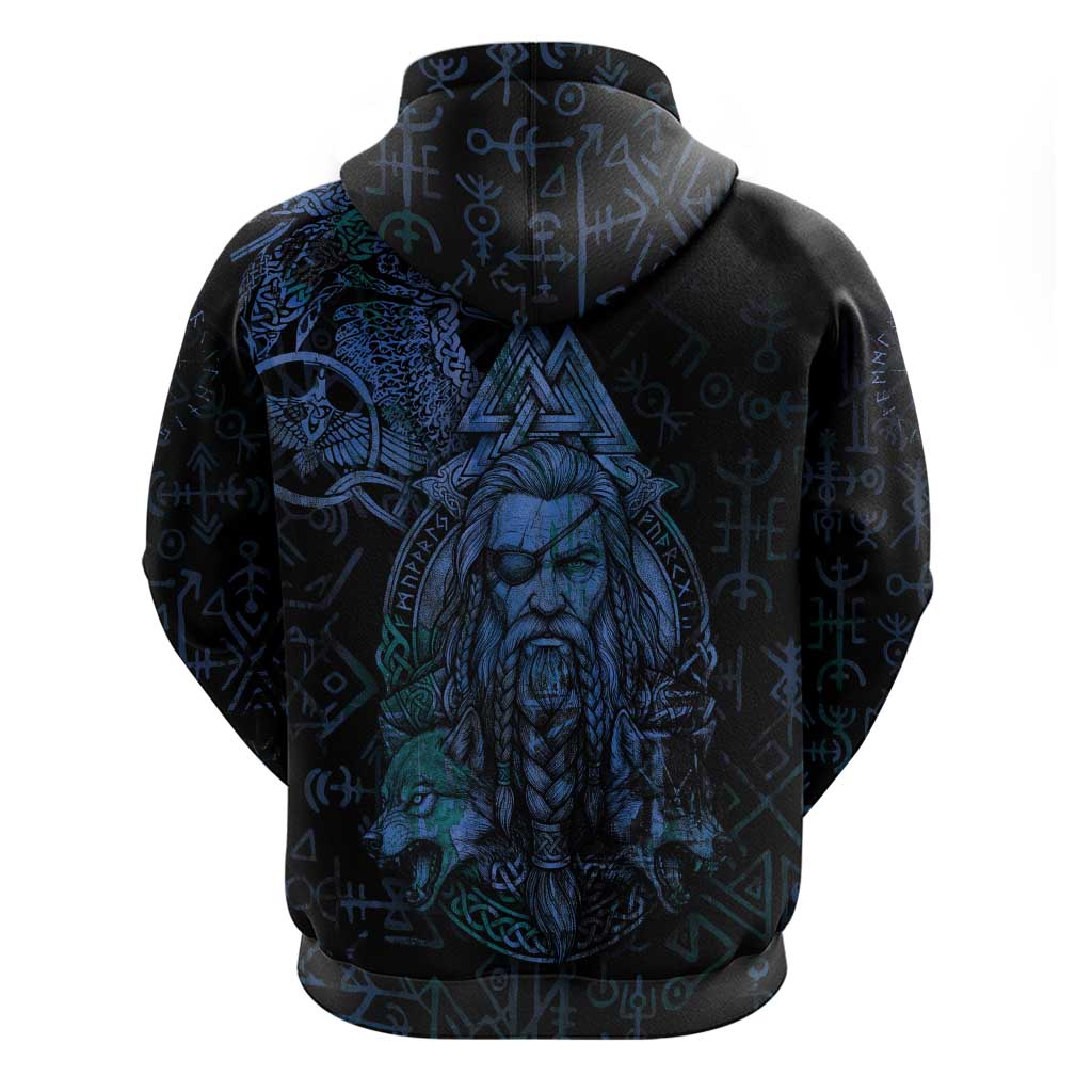Odin Norse Mythology Hoodie Viking Rune Art Style
