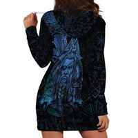 Odin Norse Mythology Hoodie Dress Viking Rune Art Style