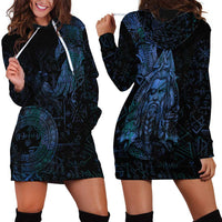 Odin Norse Mythology Hoodie Dress Viking Rune Art Style