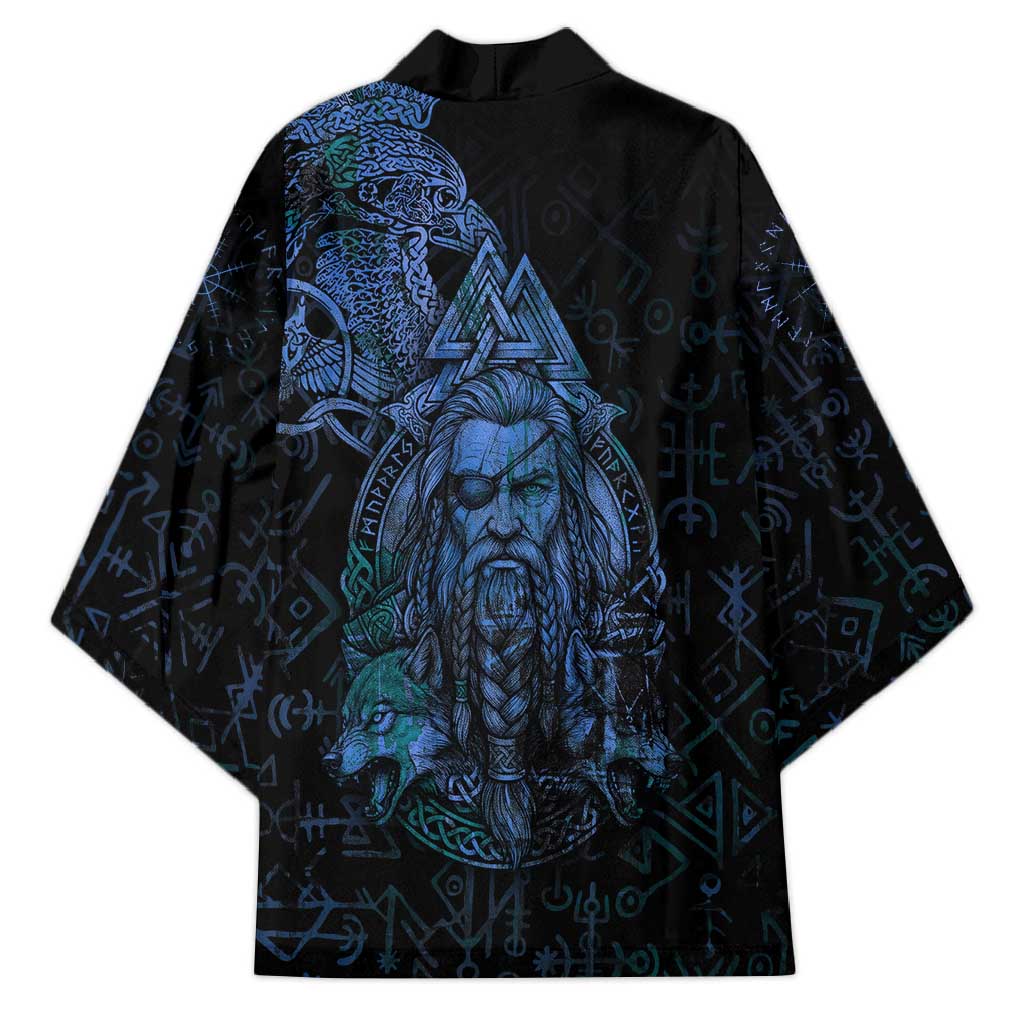 Odin Norse Mythology Kimono Viking Rune Art Style