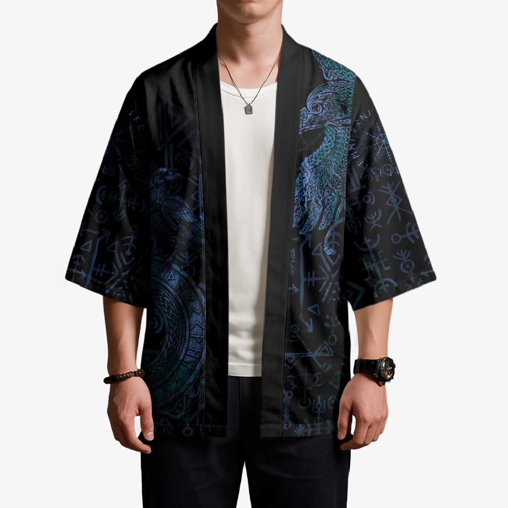 Odin Norse Mythology Kimono Viking Rune Art Style