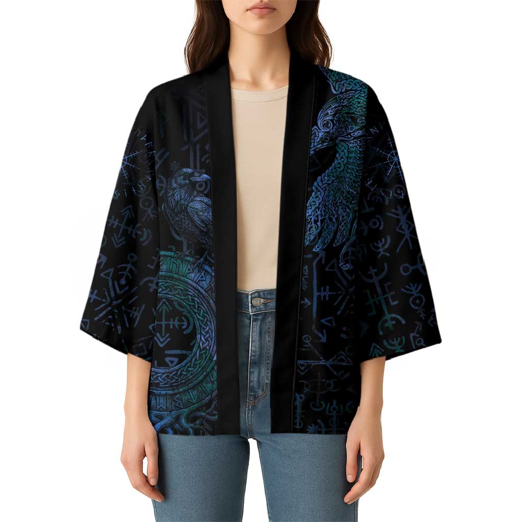 Odin Norse Mythology Kimono Viking Rune Art Style