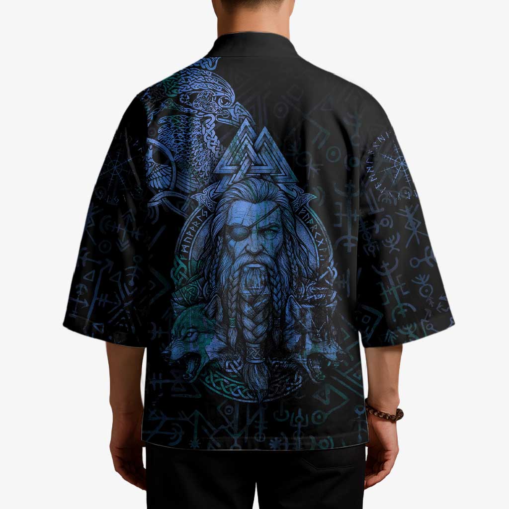 Odin Norse Mythology Kimono Viking Rune Art Style