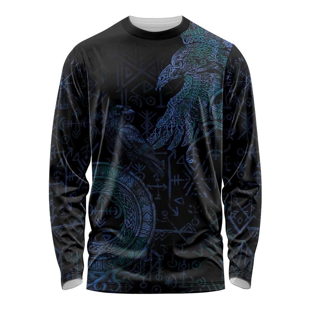 Odin Norse Mythology Long Sleeve Shirt Viking Rune Art Style